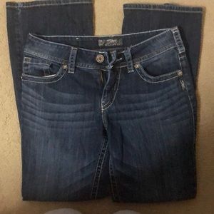 Boot cut silver jeans